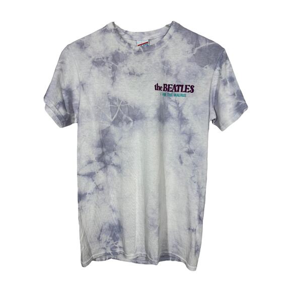 Junk Food The Beatles Graphic Band Tee XS New Purple Tie Dye I Am The Walrus - Picture 3 of 7